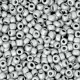 Seed beads 8/0 (3mm) Ice silver metallic